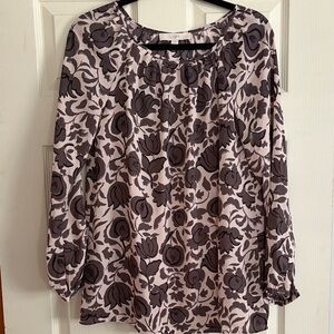 LOFT Women's Floral Blouse - small tall